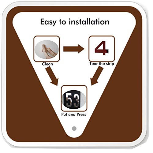 4 Adhesive+Numbers+Address+Plaques+Residence