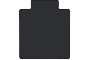 DESKU Office Desk Chair Mat with Lip – PVC Mat for Hard Floor Protection, Black, 36 Inches x 48 Inches, Made in The USA, Home Office Supplies
