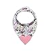 Pickle & Olive Baby Bandana Teething Bibs with Attached Teether- Set of 4 - Floral