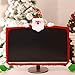 ElementDigital Computer Monitor Cover, Computer Case Christmas Three-Dimensional Cartoon Decorations for Home Mall Office Photography Christmas New Year (Santa Claus)thumb 1
