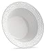 LACE PLASTIC PARTY DISPOSABLE BOWLS | 12 Ounce Hard Round Wedding Soup Bowls | White with Silver Rim, 20 Pack | Elegant and Fancy Heavy Duty Party Supplies Plates for all Holidays and Occasions