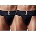 KD Willmax Jockstrap Gym Cotton Supporter Pack 2 Black Large with Cup Pocket Athletic Fit Fashionable Straps Brief Multi Sport Underwear Gym, Fitness & Outdoor Inner Wear Soft Underpants