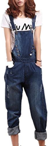Yougao Women's Denim Bib Overall