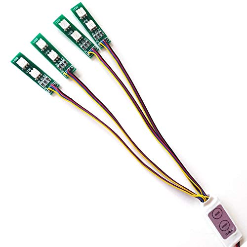 image for Hockus Accessories Night Flying 1 to 4 12V RGB LED Strip Light with Di