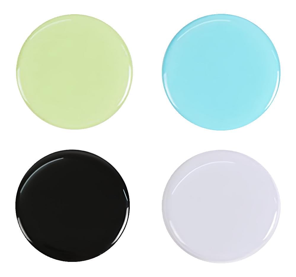 4 Pack New Version Phone Holder Solid Color Gradient Style Grip Stand Finger Holder for Smartphone and Tablets (Solid Color)