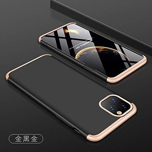 for Apple iPhone 11 Case Hard 3 in 1 Matte Armor Hybrid Protective Back Cover case for iPhone 11 Pro Max iphone11 11pro Shell,Gold Black,for iPhone 11Pro Max