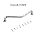 Shower Grab Bar Handle Grip Bar Stainless Steel Bathroom Bathtub Toilet Handrail Arm Safe-Grip Bar with Screw for Elderly Helping - Chrome (Shower Grab Bar-A) (Shower Grab-A)