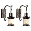 Vintage wandlamp Industriële verlichting Retro metalen wandlamp Indoor Home Lights Armatuur met glazen kap (enkele…