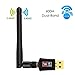 USB Wifi Adapter ac600Mbps,TUPELO 802.11ac Dual Band 2.4G/5G Wireless External USB Wifi Dongle with 2dBi Antenna for Computer Desktop Laptop PC