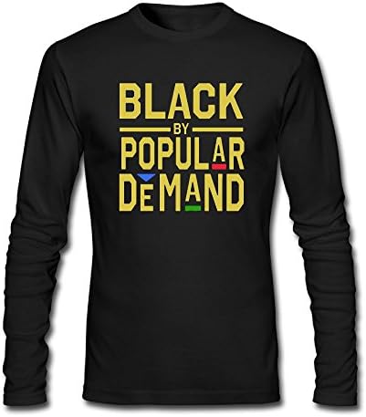 Black Funny Men's Black by Popular Demand Long Sleeve T Shirt