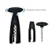 Amerzam Self-pulling Corkscrew Wine Opener(Black)
