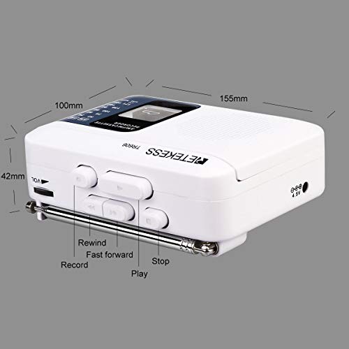 image for Retekess TR606 Cassette Player with Portable AM FM Radio Walkman Tape 