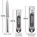 Nail Clipper Set - Ultra Sharp Fingernail & Toe Nail Clippers with Nail File and Leather Travel Pouch by AKOUA