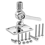 ZOMCHAIN Marine VHF Antenna Mounts, Ratchet Mount, 316 Stainless Steel Adjustable Base Mount for Boat