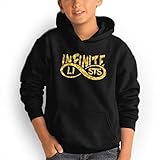 Infinite~Lists Teenagers Fashion Hoodies Custom Pulloversr Black M