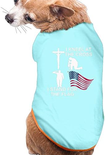 BESINEAWSfAW Stand For The Flag, Kneel For The Cross Dog&Cat Shirt Tank Top Vest Pet Clothing For Dogs Or Cats Costume L