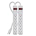 Belkin F5C048-2 6-Outlet Power Strip Surge Protector with 2-Foot Power Cord, 200 Joules (2-Pack) primary