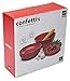 Zak Designs Confetti Dishes, Pasta Bowl Set, Red PB