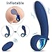 G-spot Anal Vibrator Automatic Inflatable Prostate Massager Sex Toys - Adorime Rechargeable Silicone Vibrating Butt Plug Expansion Stimulator with 10 Modes & Wireless Remote for Men Women