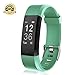 Fitness Tracker Heart Rate Monitor Gemeita Sport Smart Wristband IP67 Waterproof Wearable Activity Tracker with Steps&Calorie Burned and Distance Counter Sleep Monitor Pedometer (green)