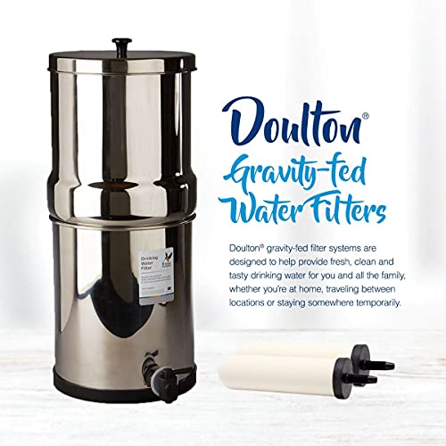 Doulton W9361122 Gravity Water Filter System Stainless Steel with 4x