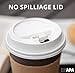 Ilyapa 100 Pack - 16 oz To Go Coffee Cups with Sleeves, Lids & Stirrers - Disposable & Recyclable Brown Paper Travel Coffee Cups