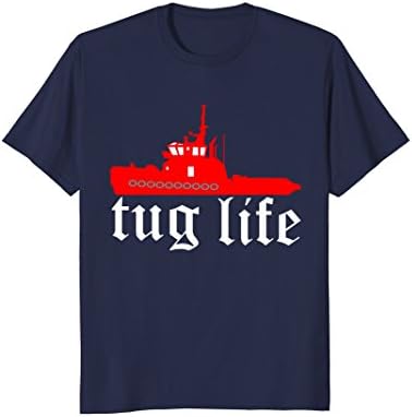 Mens TUG LIFE funny tugboat t-shirt 3XL Navy
