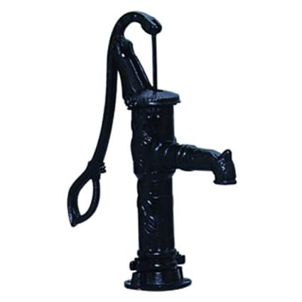 Puteus Handschwengelpumpe Nostalgiepumpe 'Typ 75', Schwarz, Höhe: 67 cm