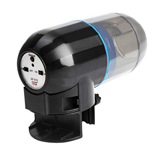 NICREW Automatic Fish Feeder, 12/24H Battery Operated Auto Fish Food