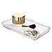 iDesign 39880 Clarity Plastic Guest Towel Tray, Non-Slip Vanity Board for Bathroom, Kitchen, Office, Craft Room, Countertops, 9.7