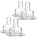 4 Nipples - Natural Flow Level 3 Wide Neck Nipple