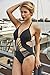 DUSISHIDAN Sexy One Piece Swimsuits for Women - Slimming Monokini Strappy Swimwear Bathing Suits Black Large