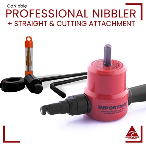 CaNibble Professional Nibbler with Straight & Circle Cutting Attachment Attaches to Drills for Multi-Directional Cutting - Thumbnail 7