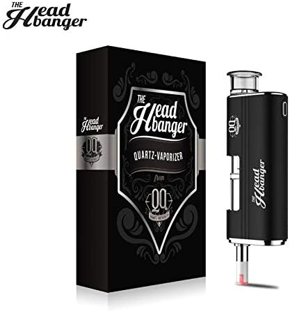 Headbanger Bundle Set - New Proprietary Q-Cell Tech for Purer, Cleaner, Easier. Temperature Adjustable for Wax. Comes with Water Filter/Bubbler Attachment