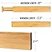 modessio Bamboo Drawer Dividers, Expandable Drawer Organizers (2.6