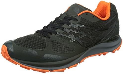 The North Face Ultra Cardiac Trail Running Shoe - Men's Black Ink Green/Power Orange 9.5