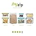 (re) zip 5-pack Reusable Sandwich Lunch Food Storage Bags | BPA-Free, Food Grade, Leakproof, Freezer Safe, Dishwasher Safe, Travel Friendly | Multicolor for Easy Organization