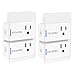 Smart Plug 4-Pack Upgraded Mini WiFi Smart Socket Outlet Work with Amazon Alexa Echo/Google Assistant and IFTTT, No Hub Required by KKUP2U