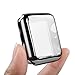 top4cus 38mm Cover Soft TPU Anti-Scratch Lightweight 38mm Iwatch Case All-Around Screen Protector, Optional Cases Compatible with Apple Watch Series 10/9/8/7/6/SE/SE2/5/4/3/2/1 -Black