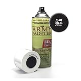The Army Painter Color Primer, Matt Black, 400 ml, 13.5 oz - Acrylic Spray Undercoat for Miniature Painting