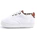 Infant/Toddler Baby Lace Up Soft Sole Sneakers Boys Basic Canvas First Walkers Shoes White