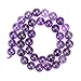 Genuine Natural Stone Beads Amethyst Round Loose Gemstone 8mm 1 Strand 15.5