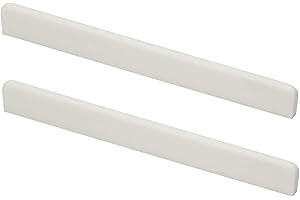 Miwayer 6-12 String YMH MT Acoustic Guitar Unbleached Bone Saddle, Guitar Bridge Saddles, Cut from Whole Bones, 0x0x0mm (6 String 80mm Classical Saddle 2 Pack)