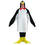 LEEGEEL Penguin Costume Adult Men Standard Size(Incl Costume,PU Nose,Boot Covers)