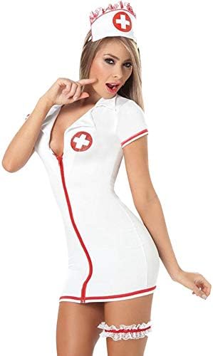 Zoilmxmen Sexy Nurse Costumes for Women Plus Size Lingerie Set