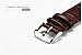Ladies' Brown Calf Leather Replacement Watch Band 14mm Width 7.08inch Length with Spring Bars/Pins