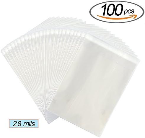 Zgllywr Clear Resealable Cello 2.8 mils Cellophane Bags Good for Bakery, Candle, Soap, Cookie, Candy Birthday Party Decorative