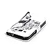 Galaxy Core Prime Case, GreenElec [Kickstand] Luxury Premium PU Leather Case Flip Cover Built-in Card Slots Stand with [Inner Silicone TPU] ID Card Slot for Samsung Galaxy G360 (Skull)