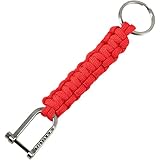 Oakley Mens Paracord Keychain Accessories One Size Red Line