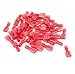 Ginsco 110pcs Female Red 22-18 Gauge Nylon Fully-Insulated Quick Disconnects Wiring Spade Wire Connector Crimp Terminal
